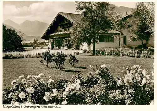 AK / Ansichtskarte Ruhpolding Am Kurhaus Aussenansicht Ruhpolding