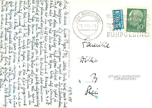 AK / Ansichtskarte Ruhpolding Am Kurhaus Aussenansicht Ruhpolding