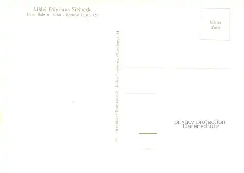 AK / Ansichtskarte Sielbeck_Holsteinische Schweiz Uklei Faehrhaus m. Segelbooten Sielbeck
