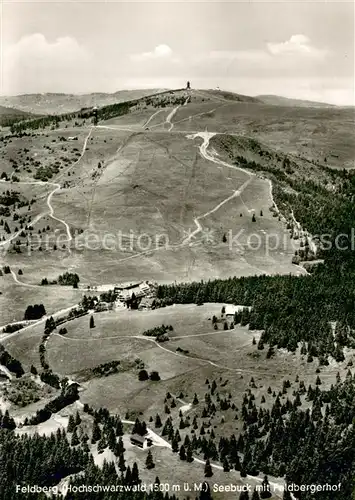 AK / Ansichtskarte Feldberg_1450m_Schwarzwald Fliegeraufnahme Gesamtansicht m. Seebruck u. Feldbergerhof 