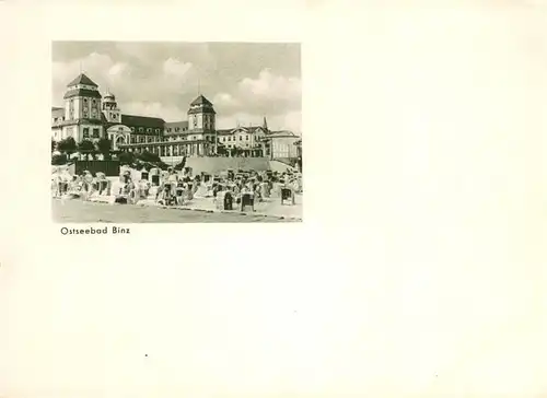 AK / Ansichtskarte Binz_Ruegen Am Strand Binz_Ruegen