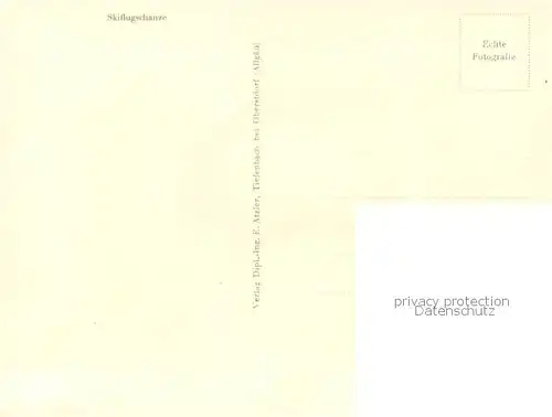 AK / Ansichtskarte Oberstdorf Skiflugschanze Oberstdorf