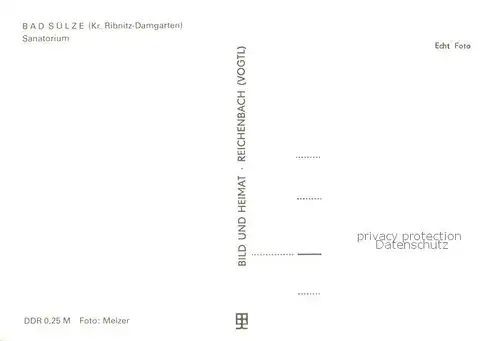 AK / Ansichtskarte Bad_Suelze Sanatorium Aussenansicht Bad_Suelze