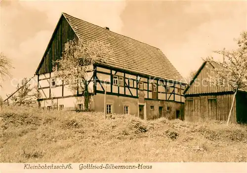 AK / Ansichtskarte Kleinbobritzsch Gottfried Silbermann Haus Aussenansicht Fachwerkhaus Kleinbobritzsch