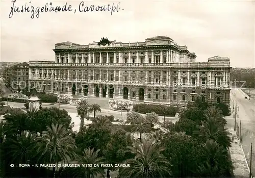 AK / Ansichtskarte Roma__Rom_IT Il Palazzo di Giustizia visto da Piazza Cavour 