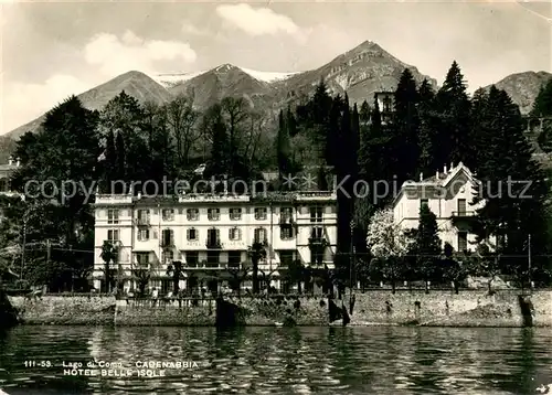 AK / Ansichtskarte Cadenabbia_Lago_di_Como Hotel Belle Isole Aussenansicht Cadenabbia_Lago_di_Como