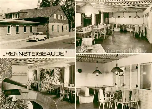 AK / Ansichtskarte Neuhaus_Rennweg Rennsteigbaude Innenansichten Neuhaus Rennweg