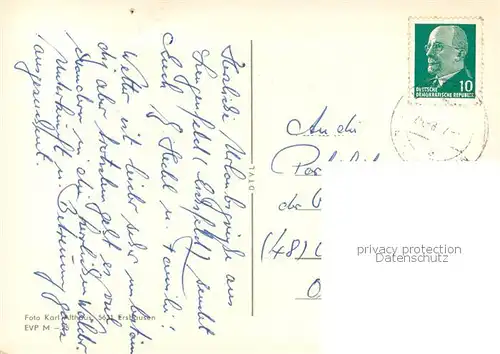 AK / Ansichtskarte Lengenfeld_Stein FDGB Heim Bischofstein 