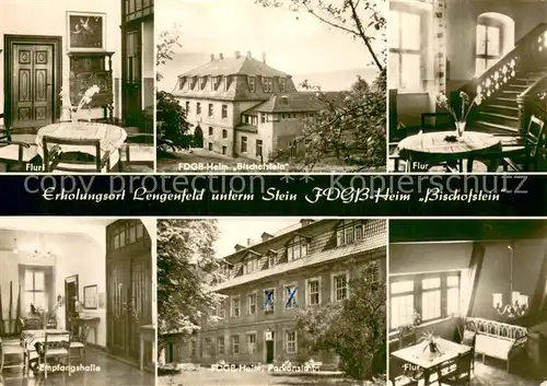 AK / Ansichtskarte Lengenfeld_Stein FDGB Heim Bischofstein   Empfangshalle Flur 