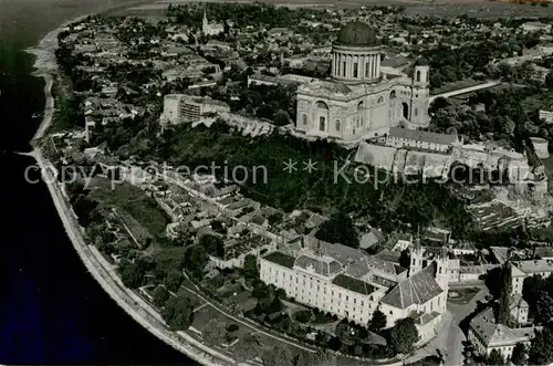 AK / Ansichtskarte Esztergom_HU Fliegeraufnahme 