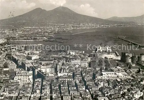 AK / Ansichtskarte Napoli_Neapel_IT Fliegeraufnahme Hafen Ansicht 