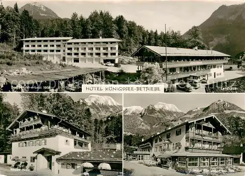 AK / Ansichtskarte Koenigssee Hotel Koenigssee Betriebe m. Sport Hotel Koenigssee