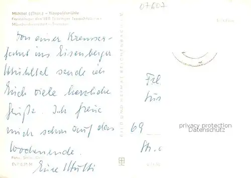 AK / Ansichtskarte Muehltal_Thueringen Naupoldsmuehle Terrasse Muehltal Thueringen