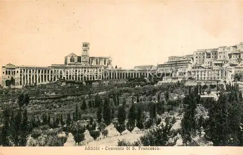 AK / Ansichtskarte Assisi_Umbria Convento di San Francesco Assisi Umbria