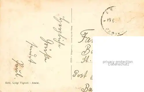 AK / Ansichtskarte Assisi_Umbria Convento di San Francesco Assisi Umbria