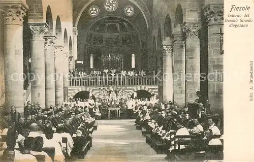 AK / Ansichtskarte Fiesole_IT Interno del Duomo Sinodo diogesano 