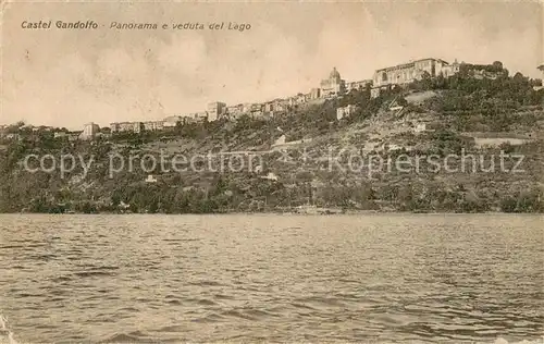 AK / Ansichtskarte Castel_Gandolfo_Castelgandolfo Panorama e veduta del Lago 