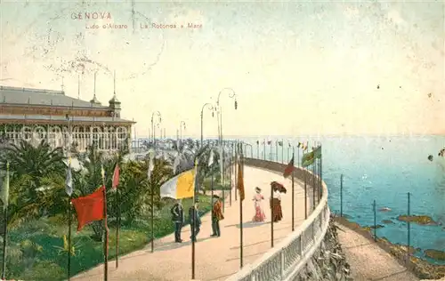AK / Ansichtskarte Genova_Genua_Liguria Lido dalbaro La Rotonda a Mare Genova_Genua_Liguria