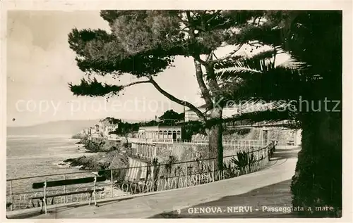 AK / Ansichtskarte Nervi_Genova_Genua_Liguria Passeggiata a mare 