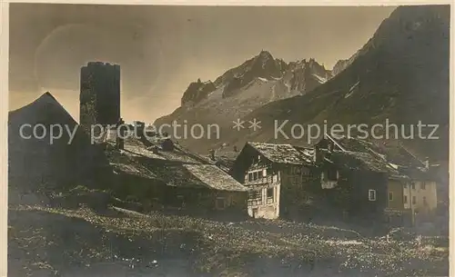 AK / Ansichtskarte Hospenthal_Hospental_UR mit Muetterlishorn 