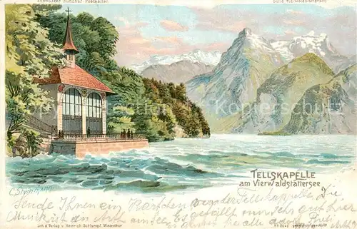 AK / Ansichtskarte Vierwaldstaedtersee_Vierwaldstaettersee_SZ Tellskapelle 