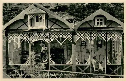 AK / Ansichtskarte Bad_Muenster_Stein_Ebernburg Aschenbroedel und Fuchsfriseur Maerchenhain und Tiergarten Aschen Bad_Muenster