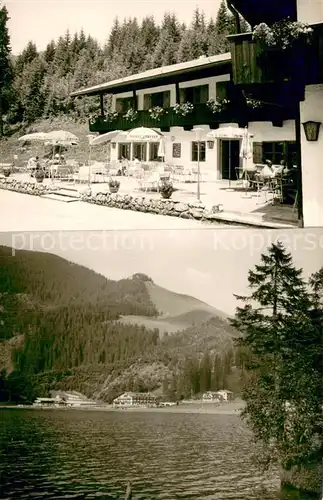 AK / Ansichtskarte Spitzingsee Hotel Pension Florion Seepartie Spitzingsee