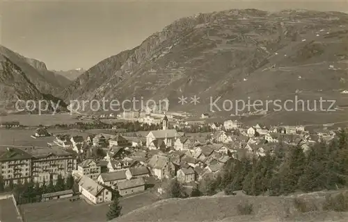 AK / Ansichtskarte Andermatt_UR mit Urnerloch und Oberalp 