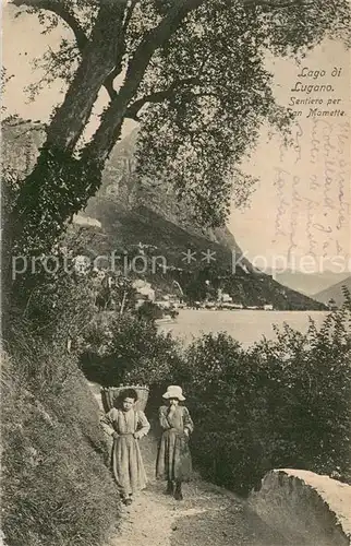 AK / Ansichtskarte Lago_di_Lugano Sentiero per San Mamette Lago_di_Lugano