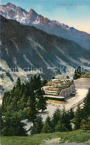 AK / Ansichtskarte Airolo_TI Caserne Fort Airolo Panorama Feldpost 