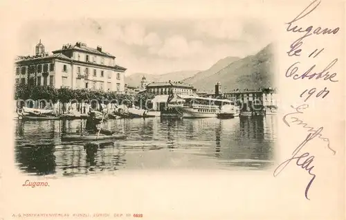 AK / Ansichtskarte Lugano_Lago_di_Lugano Panorama Lugano_Lago_di_Lugano