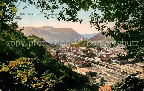 AK / Ansichtskarte Bellinzona Panorama Feldpost Bellinzona