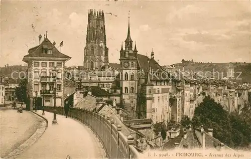 AK / Ansichtskarte Fribourg_FR Avenue des Alpes Fribourg FR