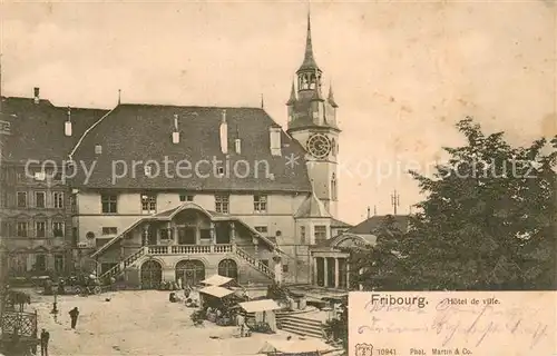 AK / Ansichtskarte Fribourg_FR Hotel de Ville Fribourg FR