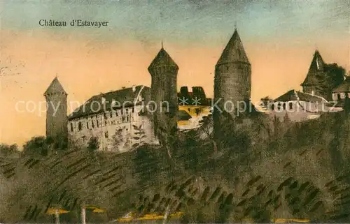 AK / Ansichtskarte Estavayer_ le Lac_FR Chateau d Estavayer 