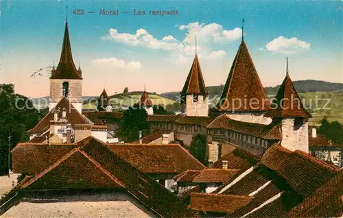 AK / Ansichtskarte Morat_Murten_FR Les remparts 