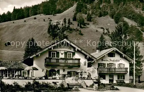 AK / Ansichtskarte Weissbach_Alpenstrasse Restaurant Cafe Staufenblick Weissbach_Alpenstrasse