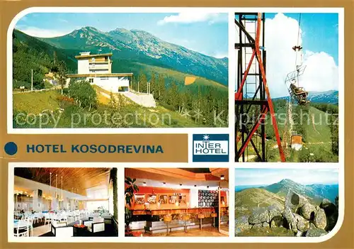 AK / Ansichtskarte Nizke_Tatry_Slovakia Hotel Kosodrevina Sedackovy vyfah na Chopok Dumbier 