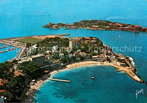 AK / Ansichtskarte Bandol_83 sur Mer Vue generale et l Ile de Bendor vue aerienne 