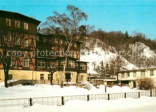 AK / Ansichtskarte Ruebeland_Harz Ferienheim Otto Deutsch im Winter Ruebeland_Harz