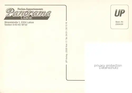 AK / Ansichtskarte Laboe Ferien Appartments Panorama Laboe