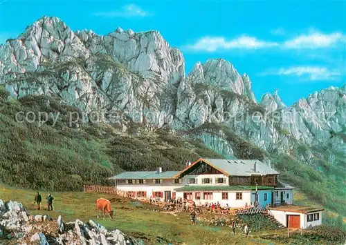 AK / Ansichtskarte Steinlingalm_1670m_Kampenwand Almgasthof Bayerische Alpen 
