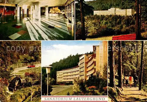 AK / Ansichtskarte Schwabthal Sanatorium Lautergrund Waldweg Schwabthal