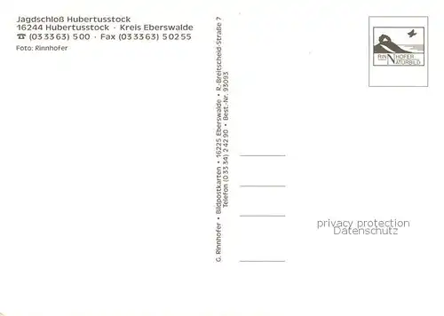 AK / Ansichtskarte Hubertusstock_Eichhorst Jagdschloss Hubertusstock_Eichhorst
