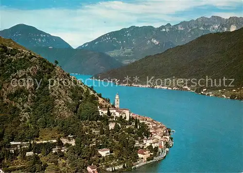 AK / Ansichtskarte Morcote_Lago_di_Lugano Panorama Luganersee Alpen Morcote_Lago_di_Lugano