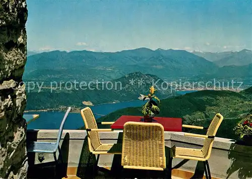 AK / Ansichtskarte Monte Generoso_Lugano_TI Bellavista Monte Generoso Hotel des Alpes Fernsicht Alpen 