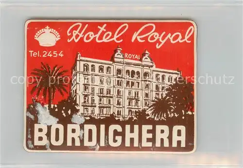 AK / Ansichtskarte Bordighera_IT Hotel Royal 