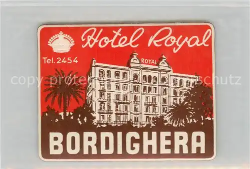 AK / Ansichtskarte Bordighera_IT Hotel Royal 