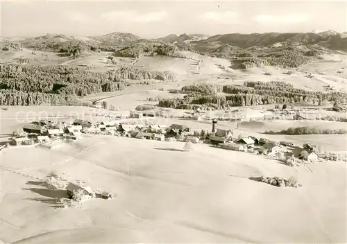 AK / Ansichtskarte Oberreute Gesamtansicht Winter Schnee Oberreute