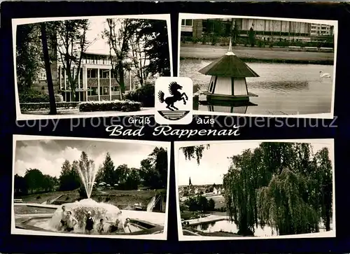 AK / Ansichtskarte Bad_Rappenau Gasthof Pension Krone   Schwimmbad   Schwanenteich Bad_Rappenau